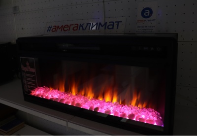 Электрокамин Royal Flame (портал Sicilia 42 белый, очаг Royal Flame Vision 42 LED) 